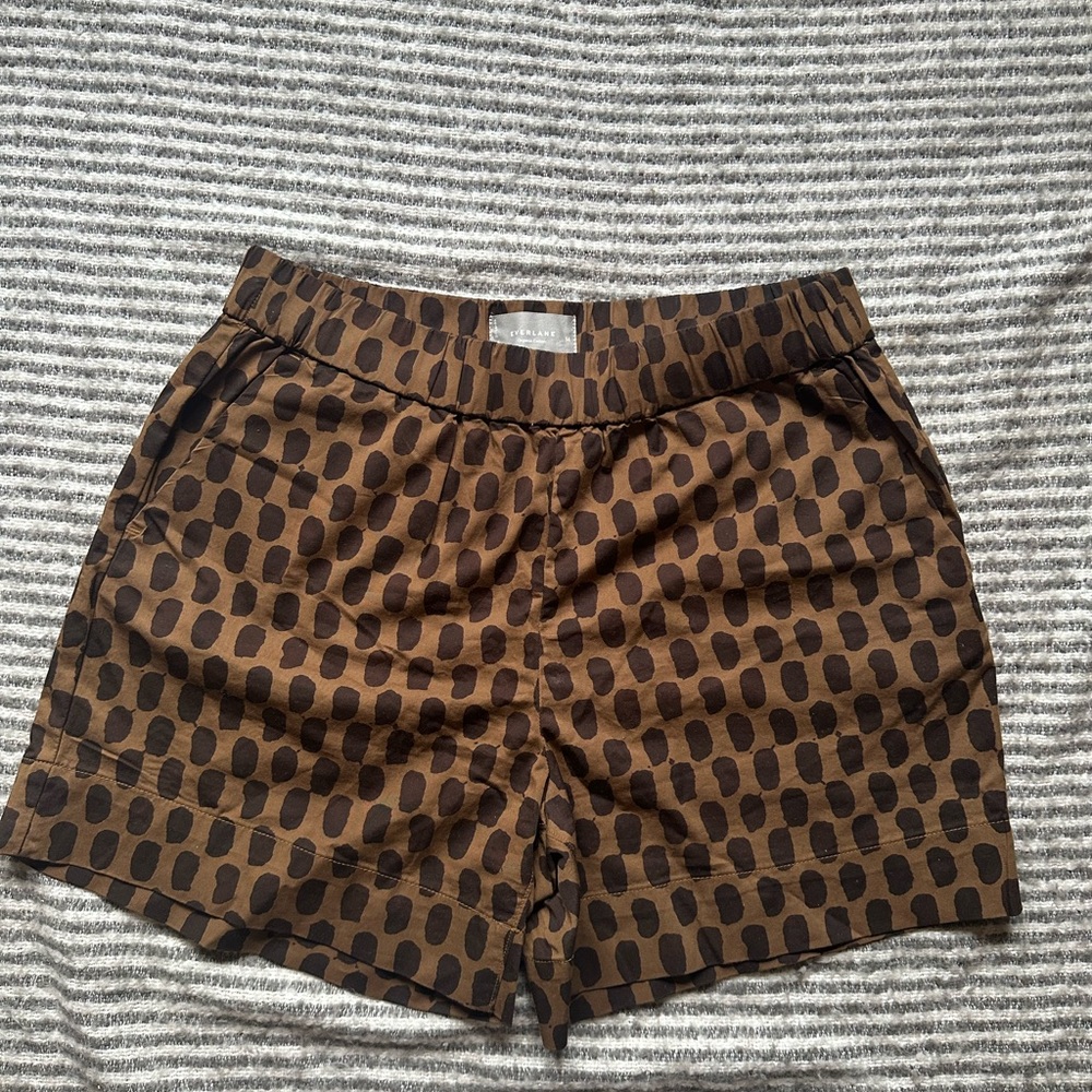 Everlane Brown Patterned Shorts